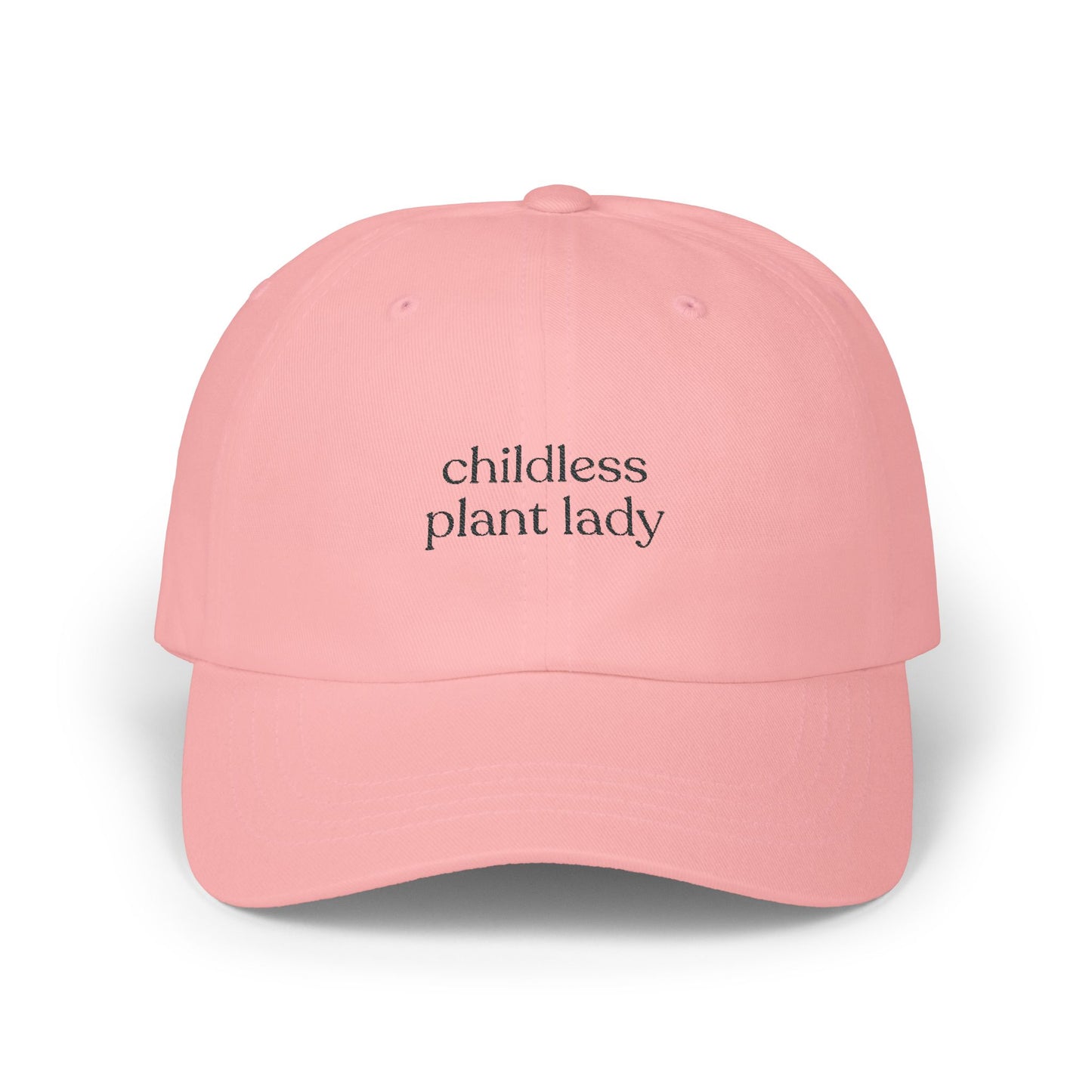 Childless Plant Lady Embroidered Classic Dad Cap