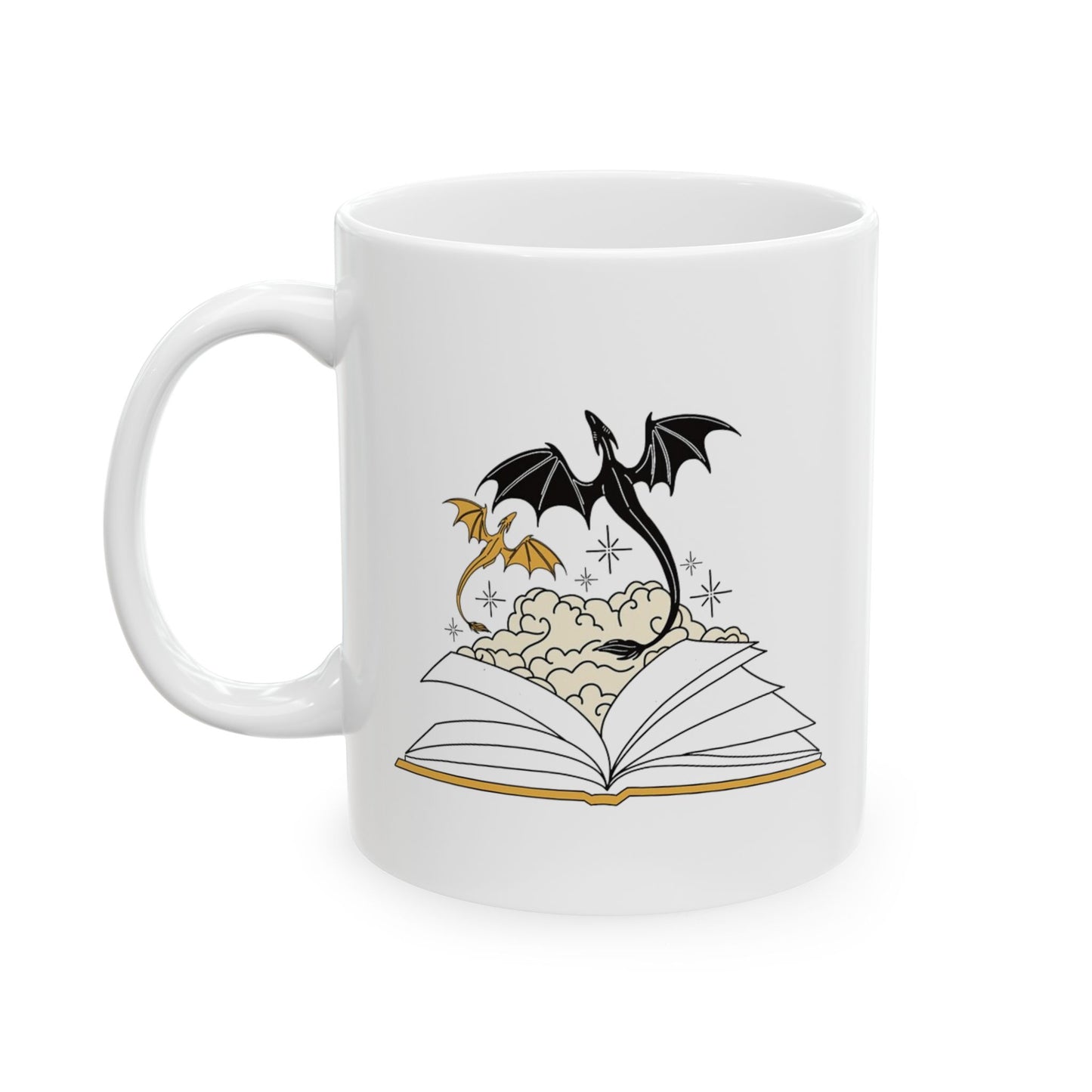 Fantasy Dragons Book Mug