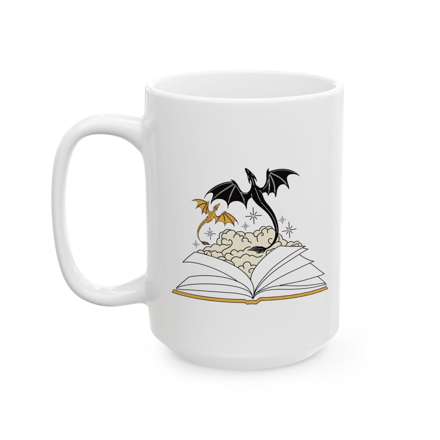 Fantasy Dragons Book Mug