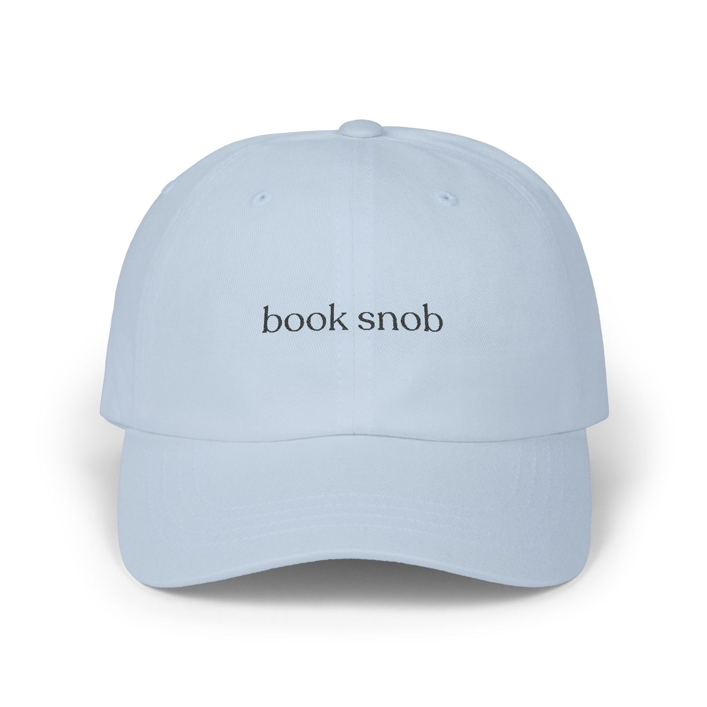 Book Snob Embroidered Classic Dad Cap