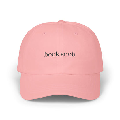 Book Snob Embroidered Classic Dad Cap