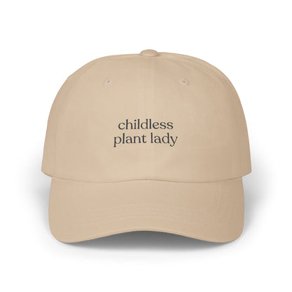 Childless Plant Lady Embroidered Classic Dad Cap