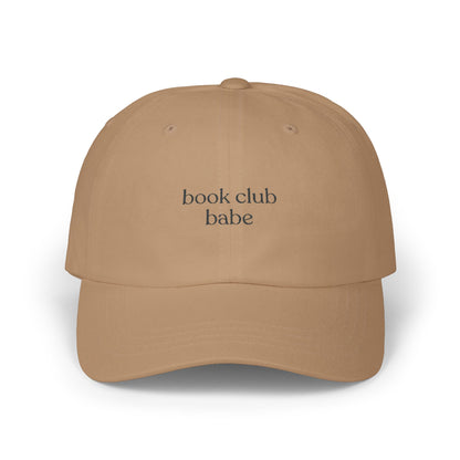 Book Club Babe Embroidered Classic Dad Cap