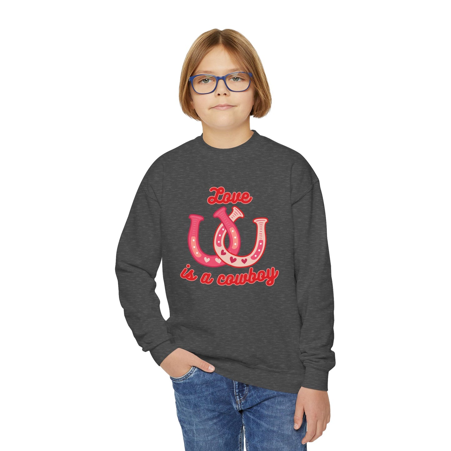 Love is a Cowboy Youth Sweatshirt