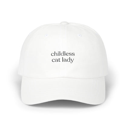 Childless Cat Lady Embroidered Classic Dad Cap