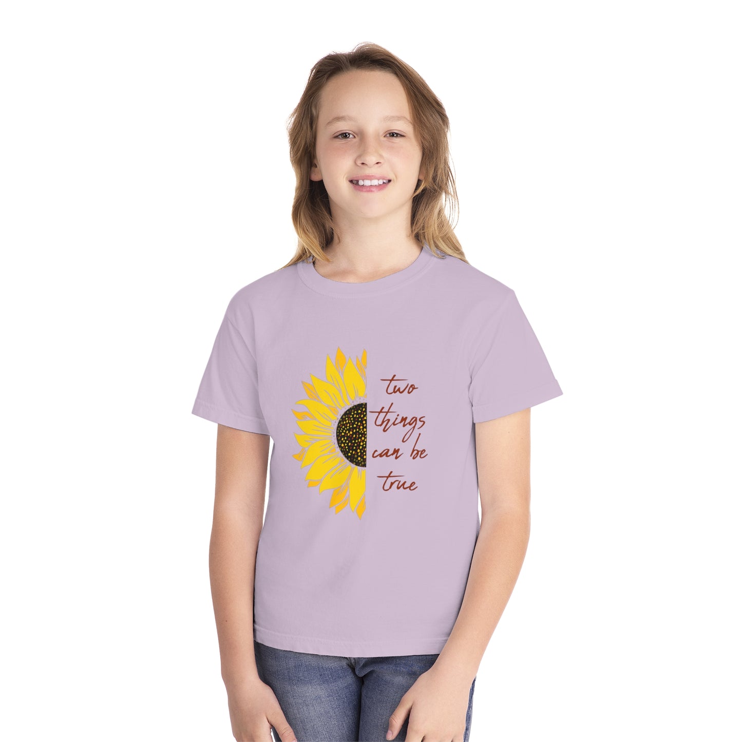 Two Things Sunflower Youth T-shirt