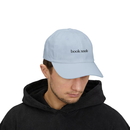 Book Snob Embroidered Classic Dad Cap