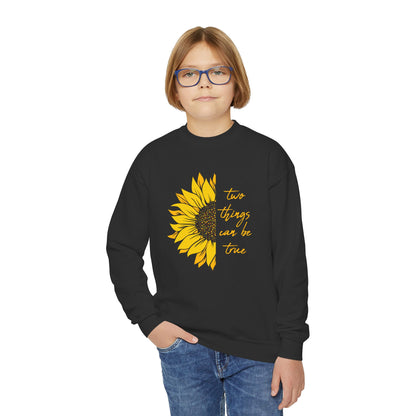 Two Things Can Be True Youth Sweatshirt