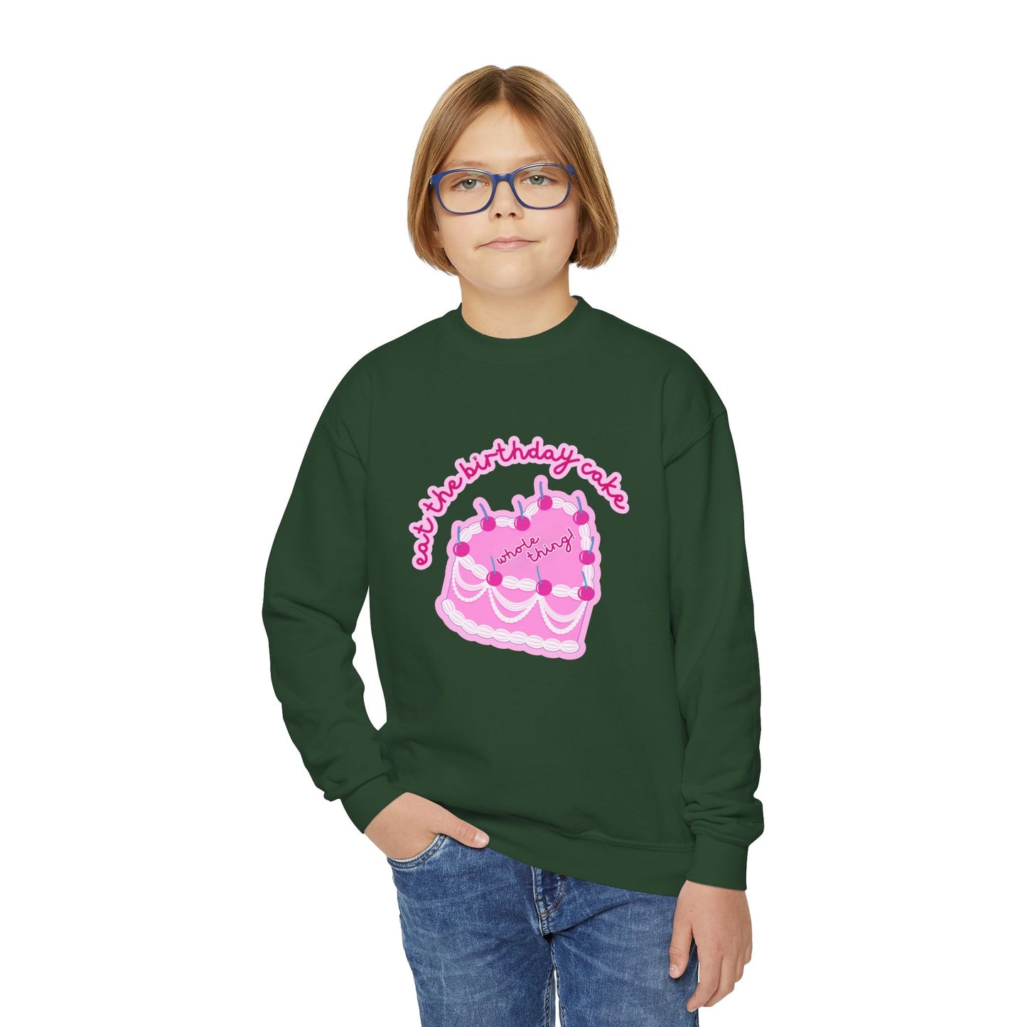 Eat the Birthday Cake Youth Sweatshirt