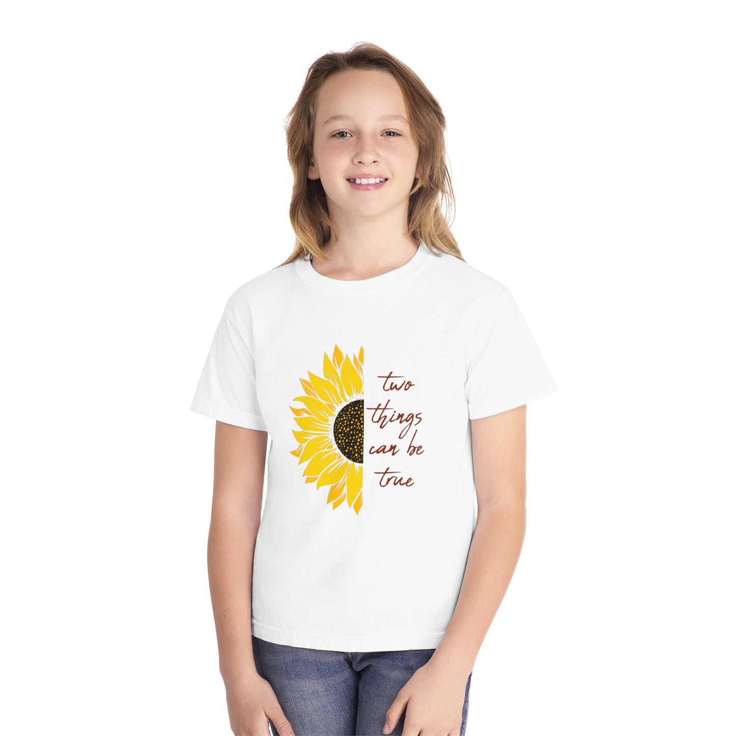 Two Things Sunflower Youth T-shirt