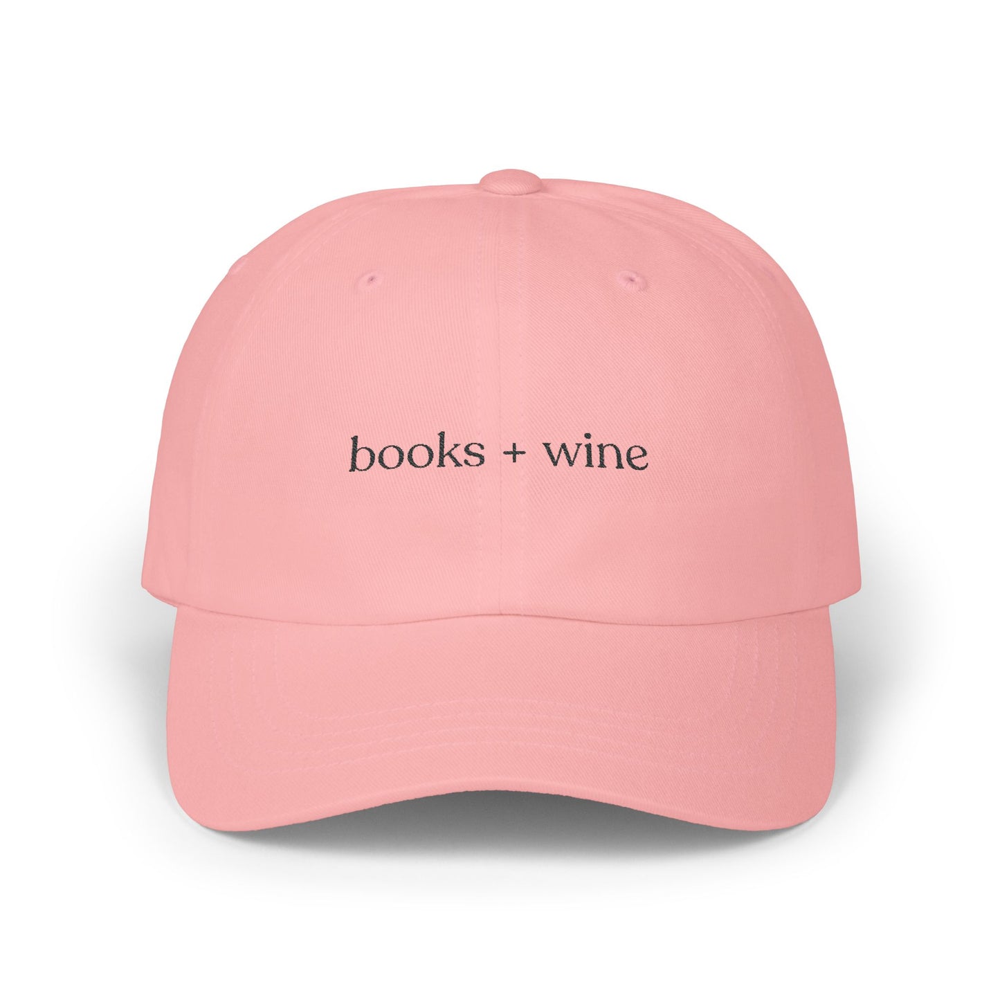 Books and Wine Embroidered Dad Cap