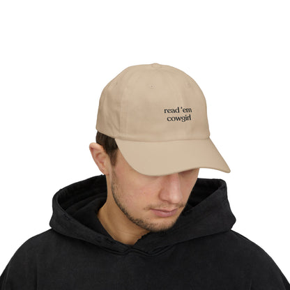 Read' Em Cowgirl Embroidered Dad Cap