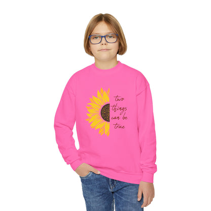 Two Things Can Be True Youth Sweatshirt