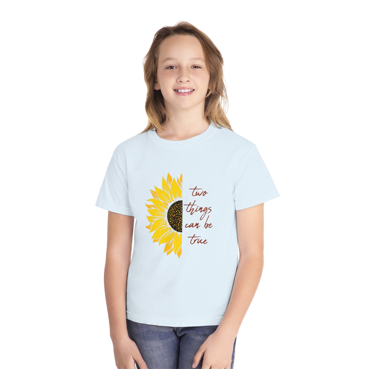 Two Things Sunflower Youth T-shirt