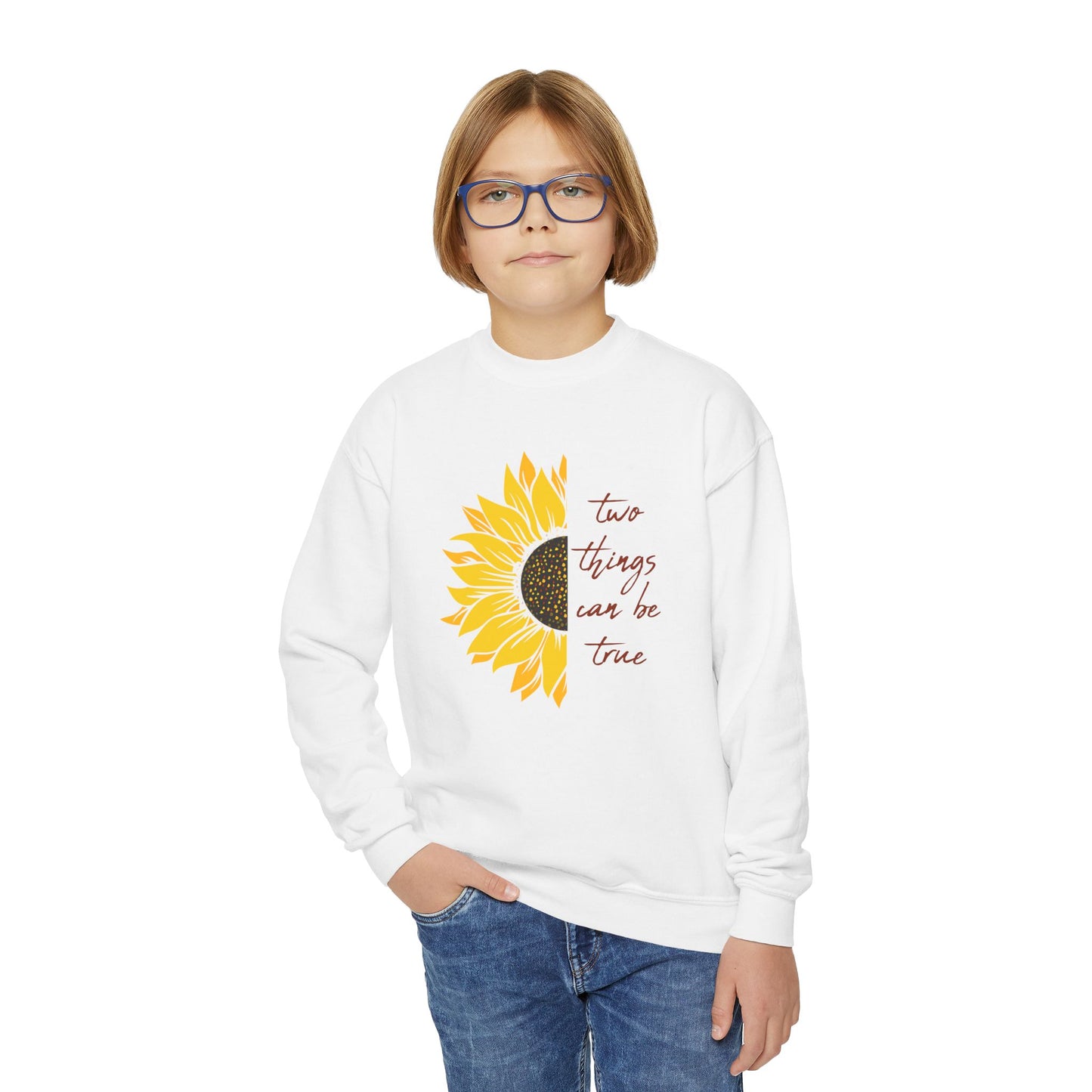 Two Things Can Be True Youth Sweatshirt