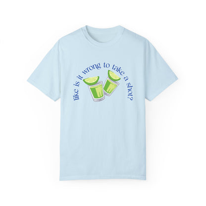 Take a Tequila Shot Blue T-shirt