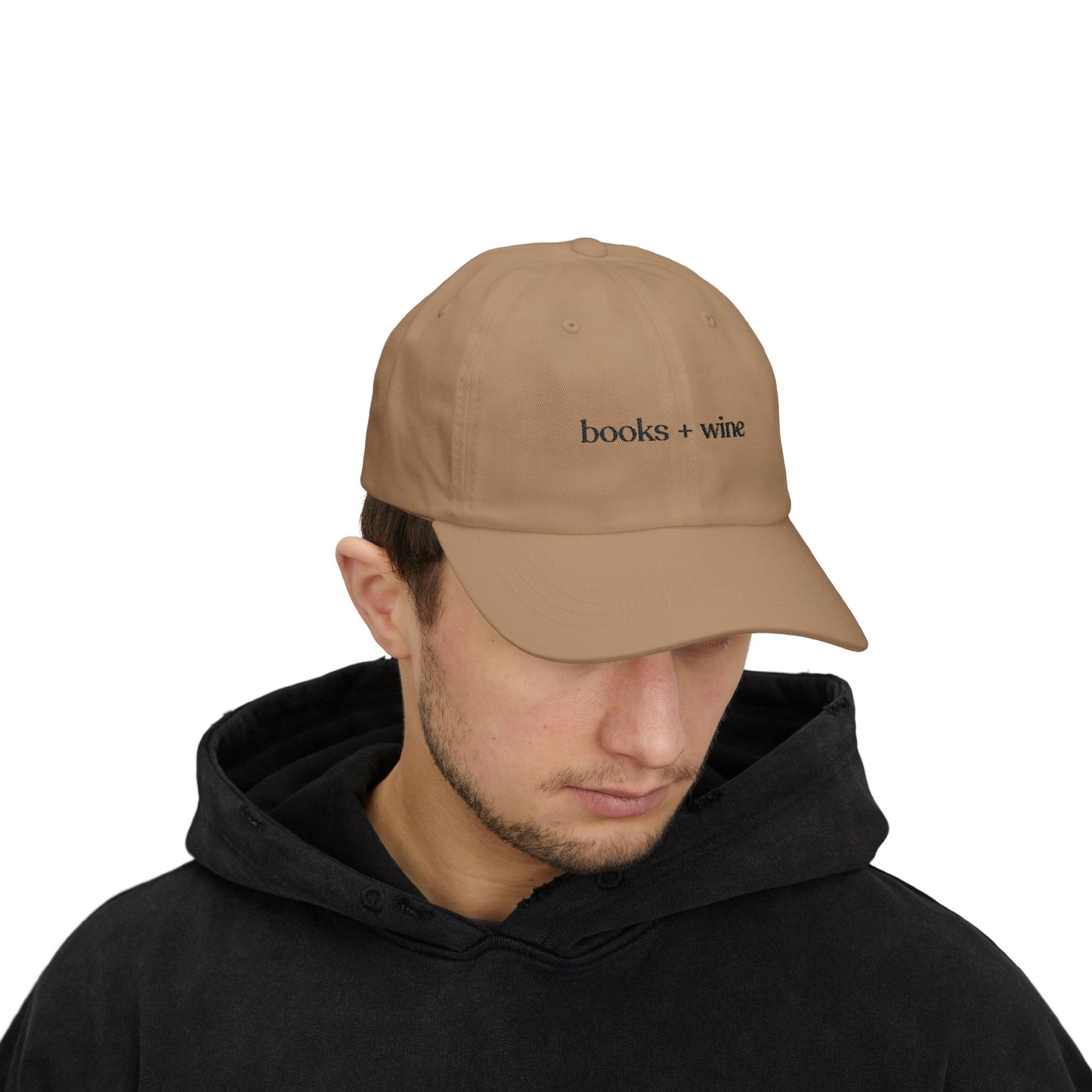 Books and Wine Embroidered Dad Cap