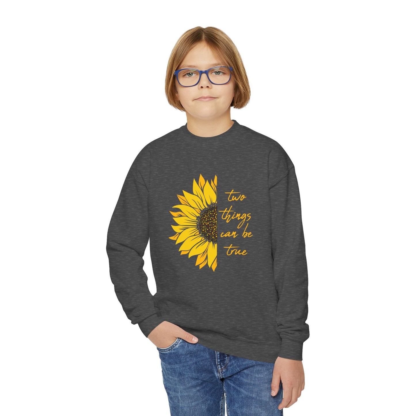 Two Things Can Be True Youth Sweatshirt