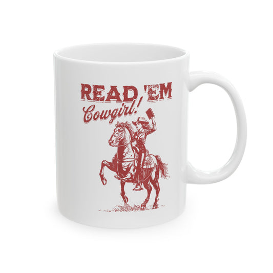 Read 'Em Cowgirl Mug