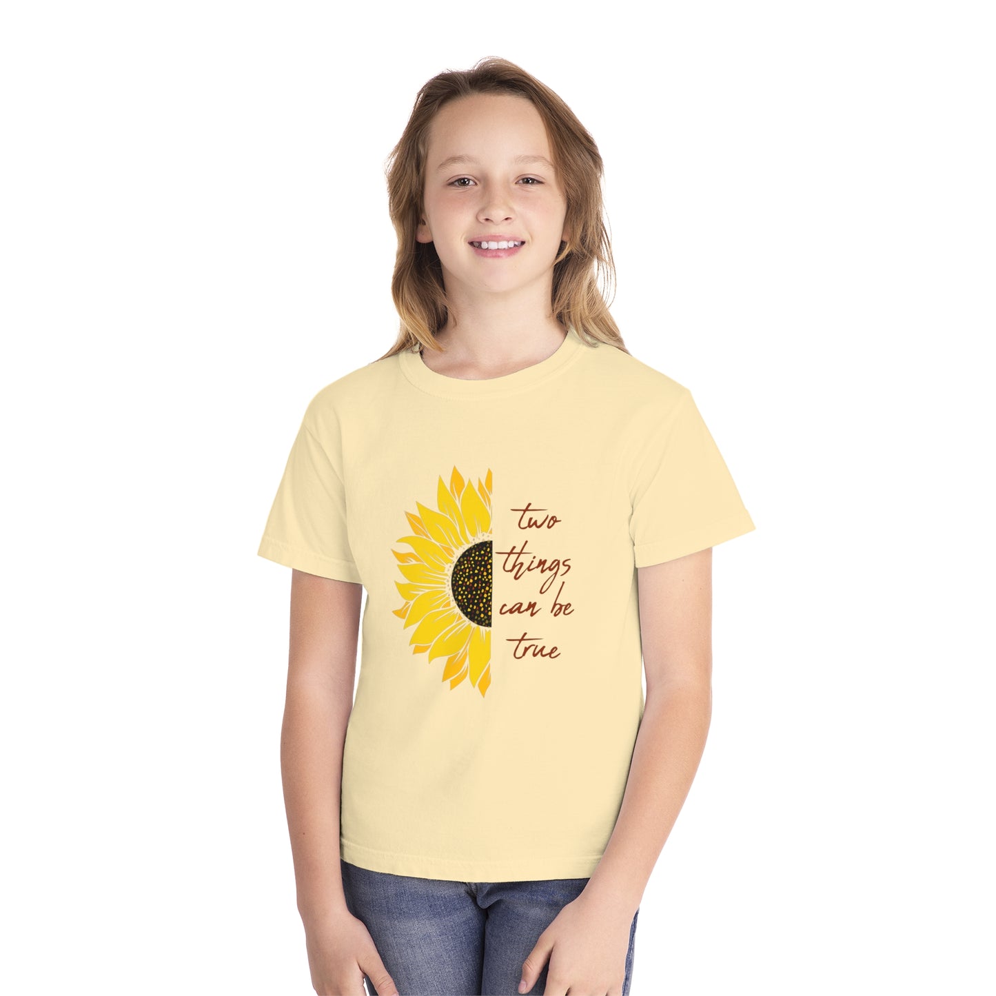 Two Things Sunflower Youth T-shirt