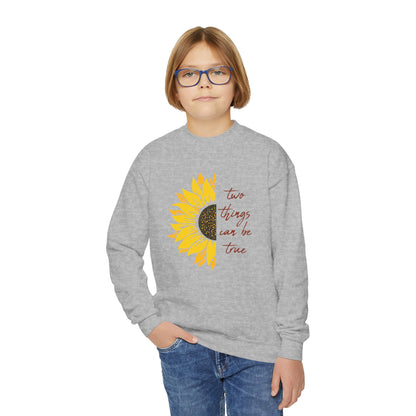 Two Things Can Be True Youth Sweatshirt