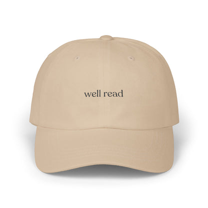 Well Read Embroidered Dad Cap